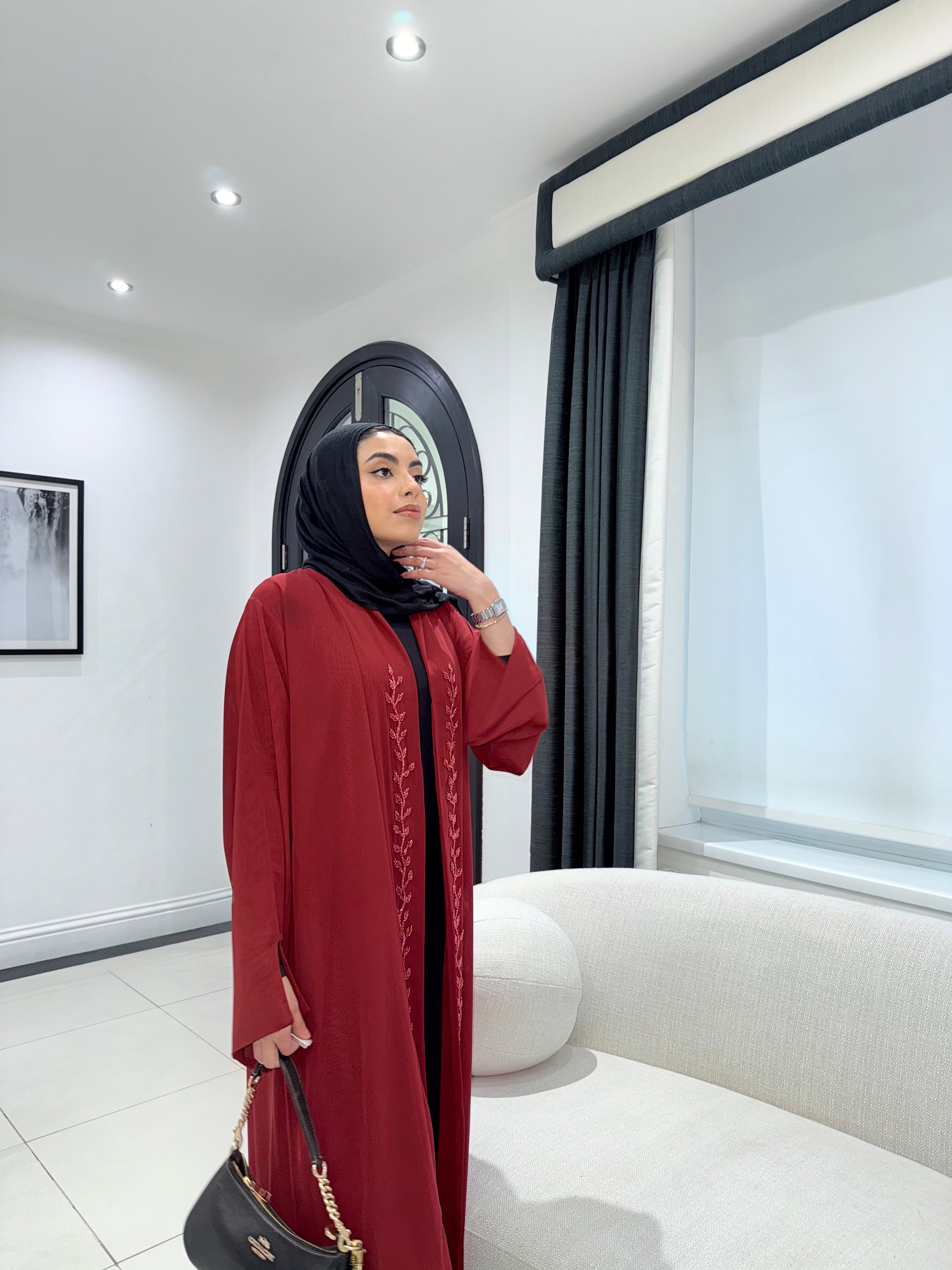 ALIA ABAYA-RED