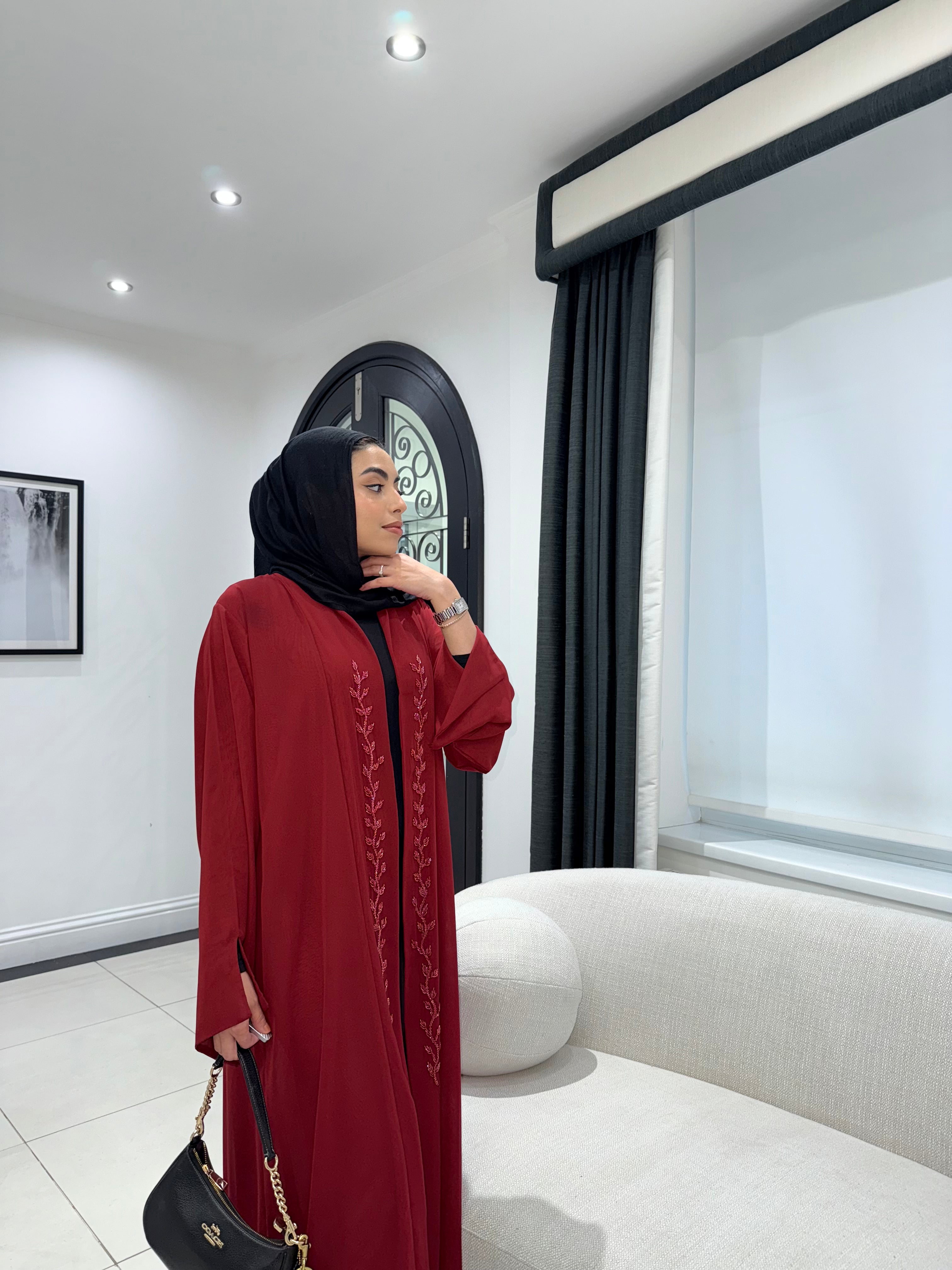 ALIA ABAYA-RED