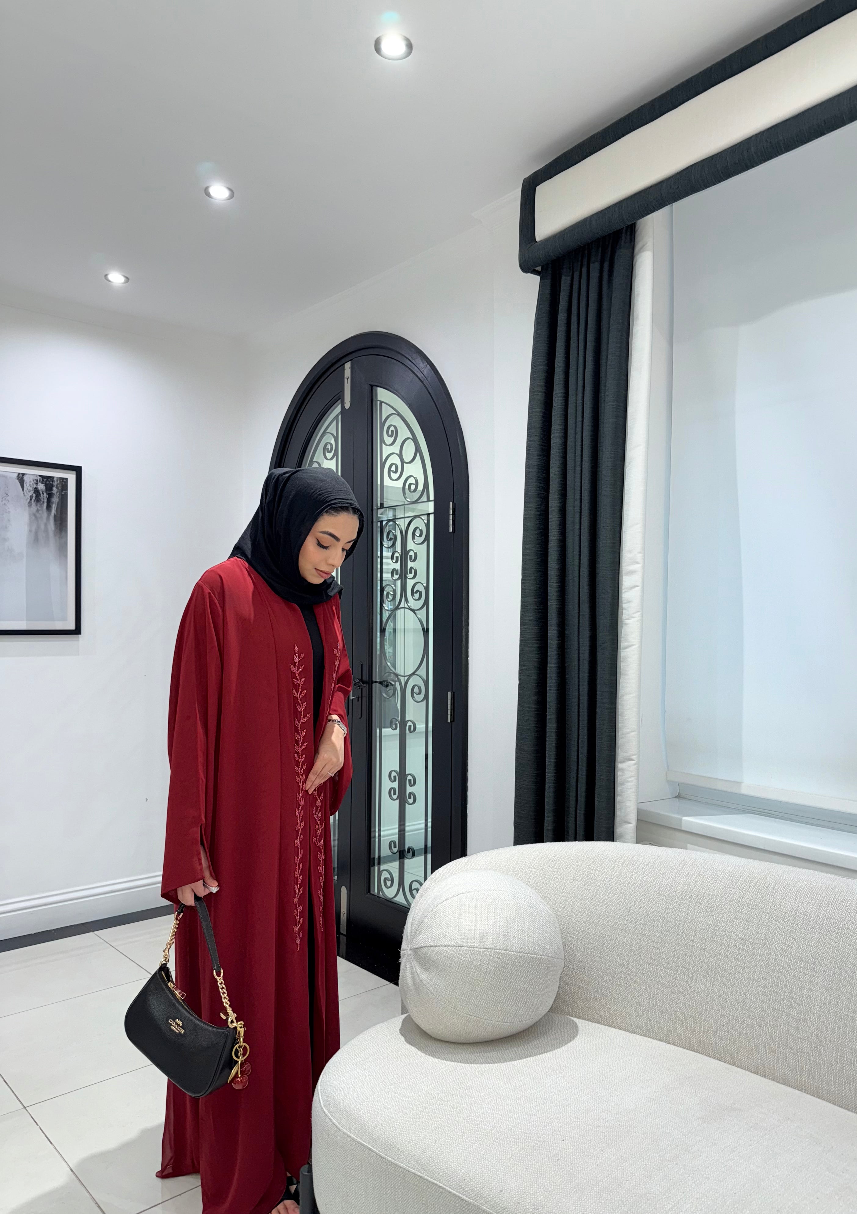 ALIA ABAYA-RED